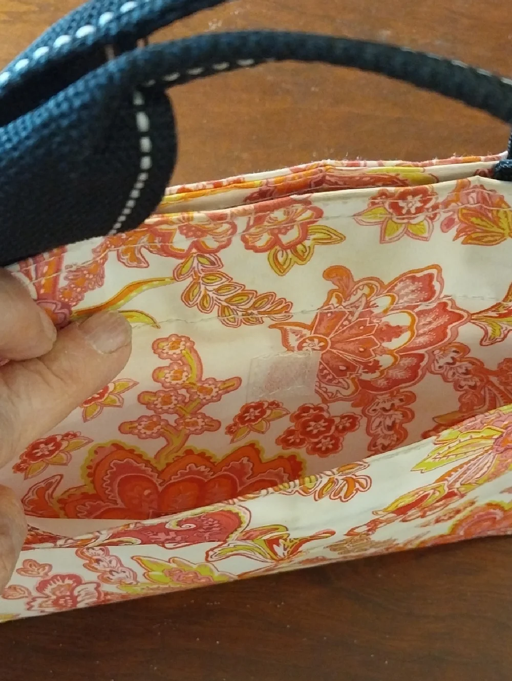 Scout Pink and Yellow PLASTIC Floral Cosmetic Bag - Scout
